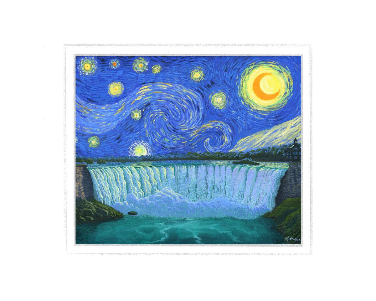 Starry Night Over Niagara Falls